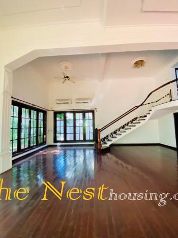 Charming villa for rent in Thao Dien, swimming pool and garden, 4 bedroom, partly furnished