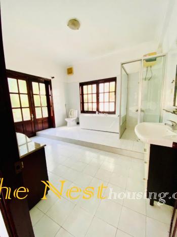 Charming villa for rent in Thao Dien, swimming pool and garden, 4 bedroom, partly furnished