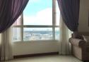 living room with river  view
