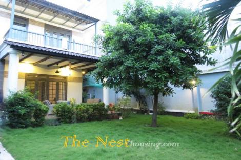 Villa with garden for rent in Thao Dien district 2