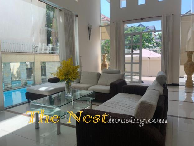 Charming villa for rent in compound - Very good location, modern style, quiet area, 4000USD