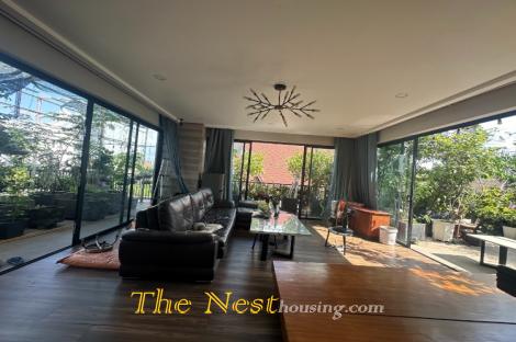 Modern villa for rent in compound Tran Nao